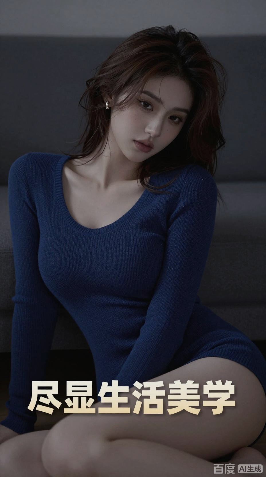 深栗棕森系女生的慵懒居家时光