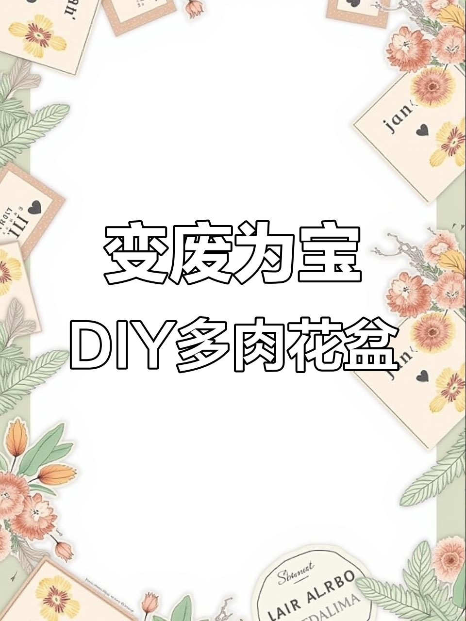 废矿泉水瓶变身多肉花盆，创意手工教程