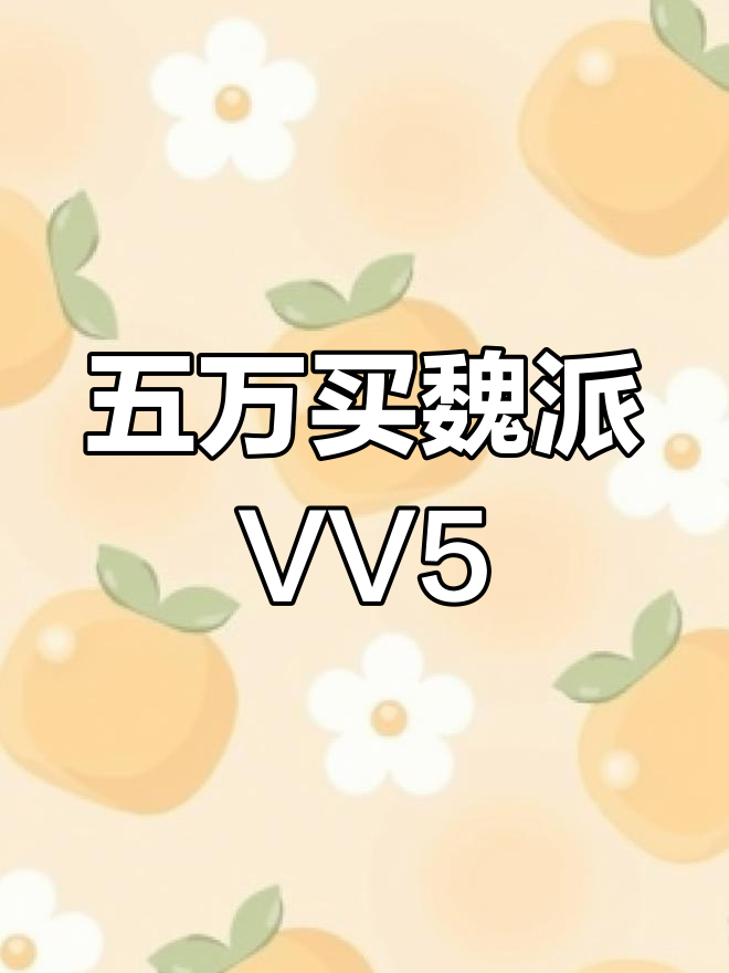 魏派VV5:五万左右超值紧凑型车,多功能配置一应俱全