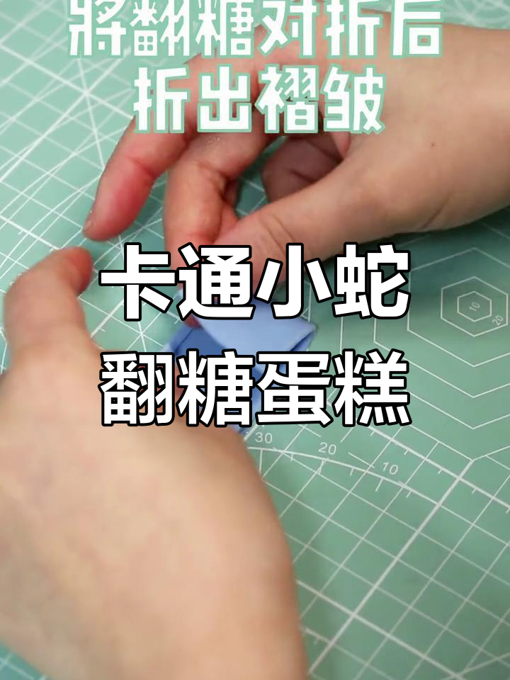 十二生肖卡通小蛇翻糖蛋糕教程