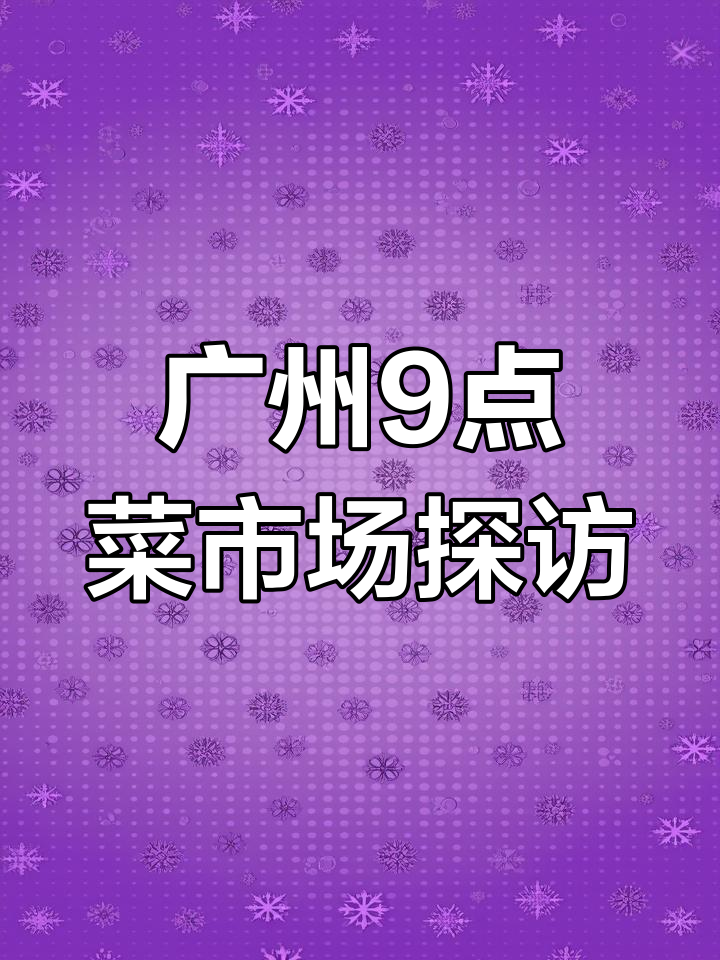 广州芳村中市百合园市场,9点钟的菜市场美食大揭秘