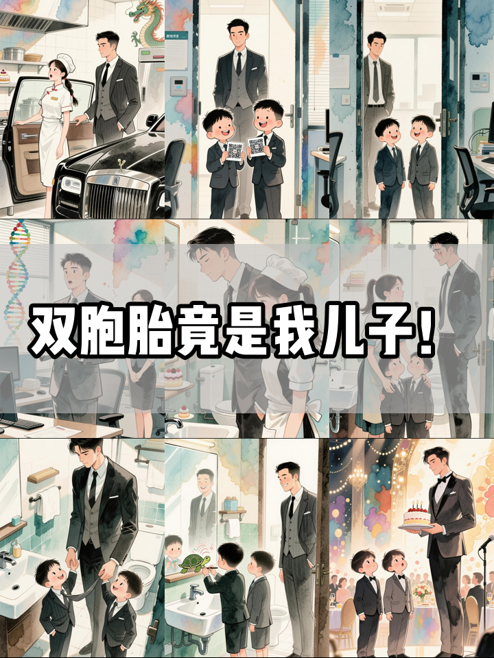 看到两个一样的儿子，总裁才知六年前邂逅的女人，竟生下了双胞胎