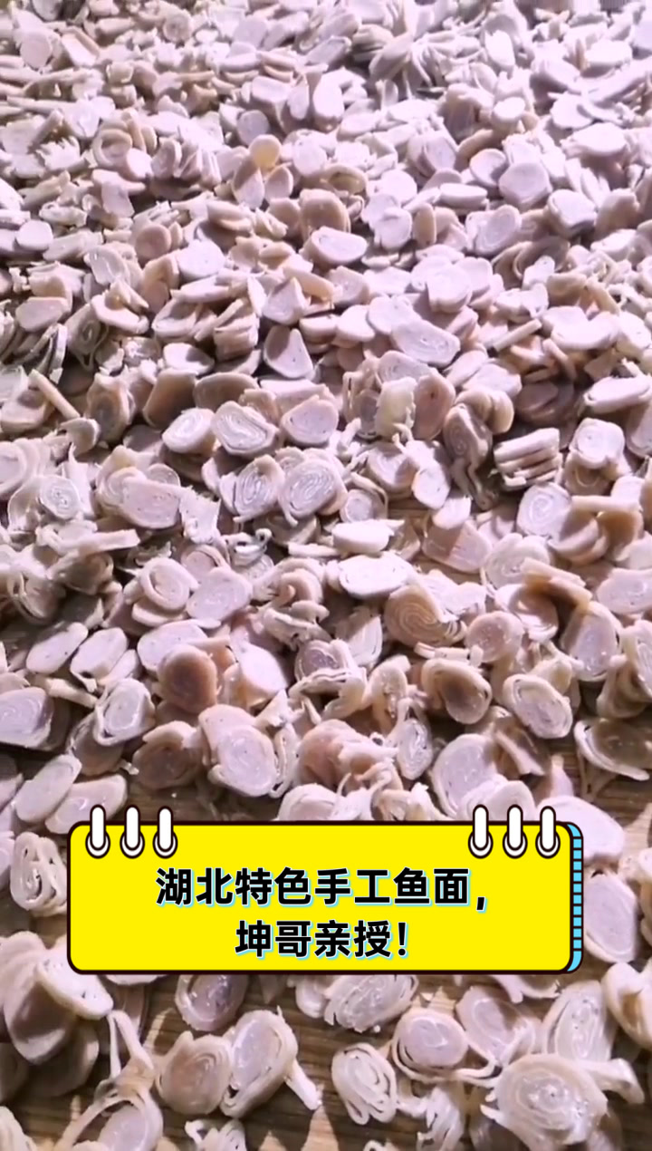 湖北特色手工鱼面,坤哥亲授!