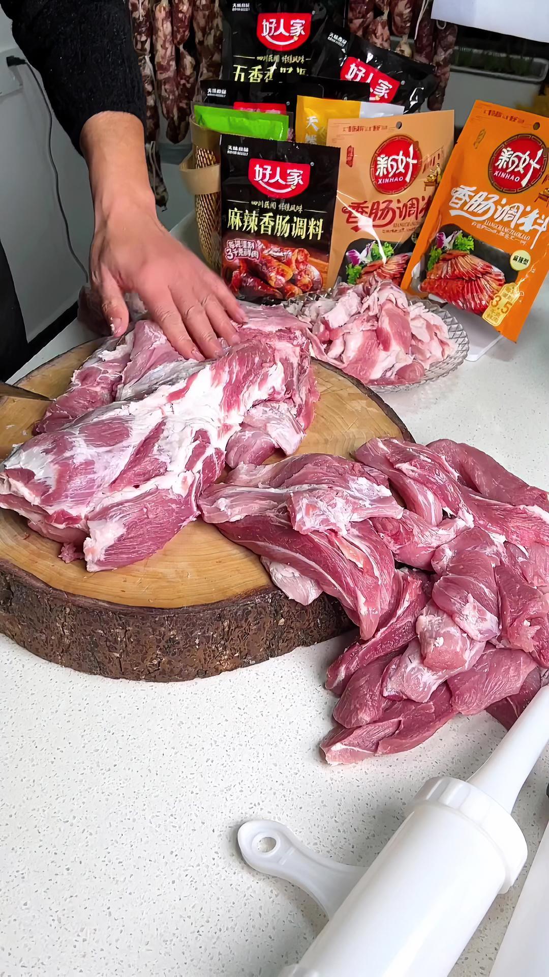 我们这前腿肉16一斤了,你们那里多少一斤?又到腌制腊货的时候了 香肠腊肉 妈呀太香了