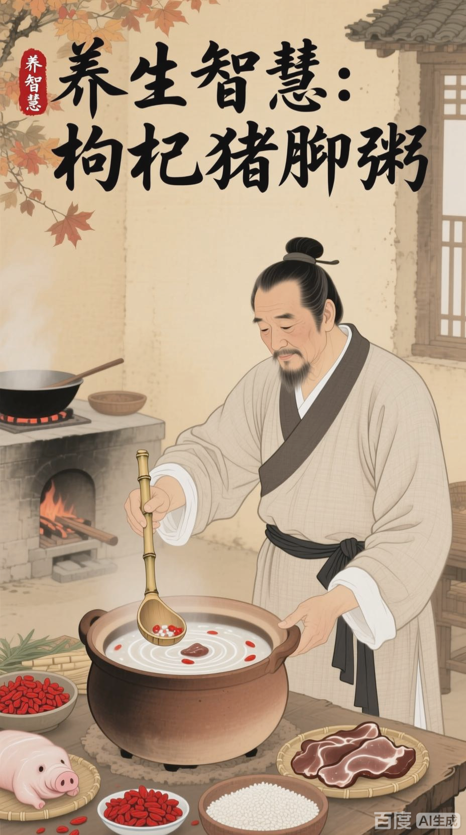 枸杞猪腰粥,养生滋补好选择