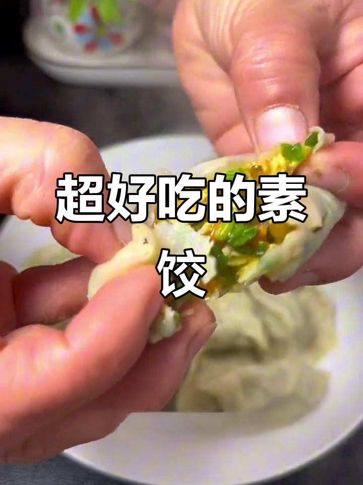 韭菜鸡蛋粉条素馅饺子，皮薄大馅，上桌秒光！