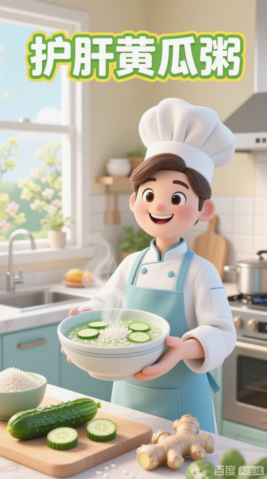 清淡黄瓜粥，护肝新选择