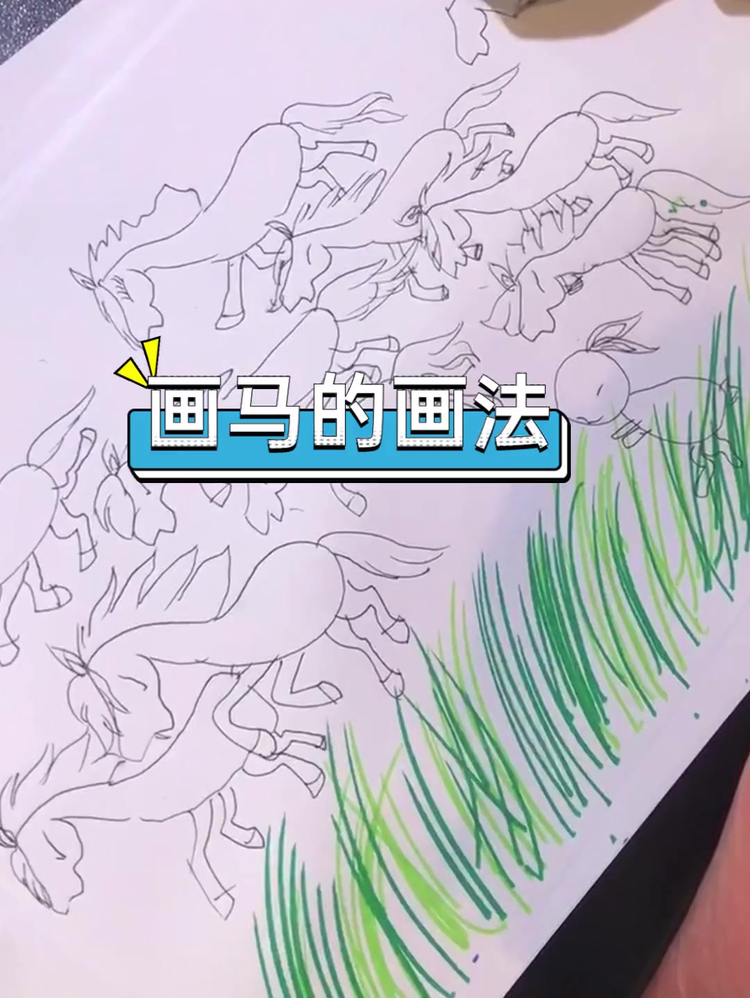 画马的画法