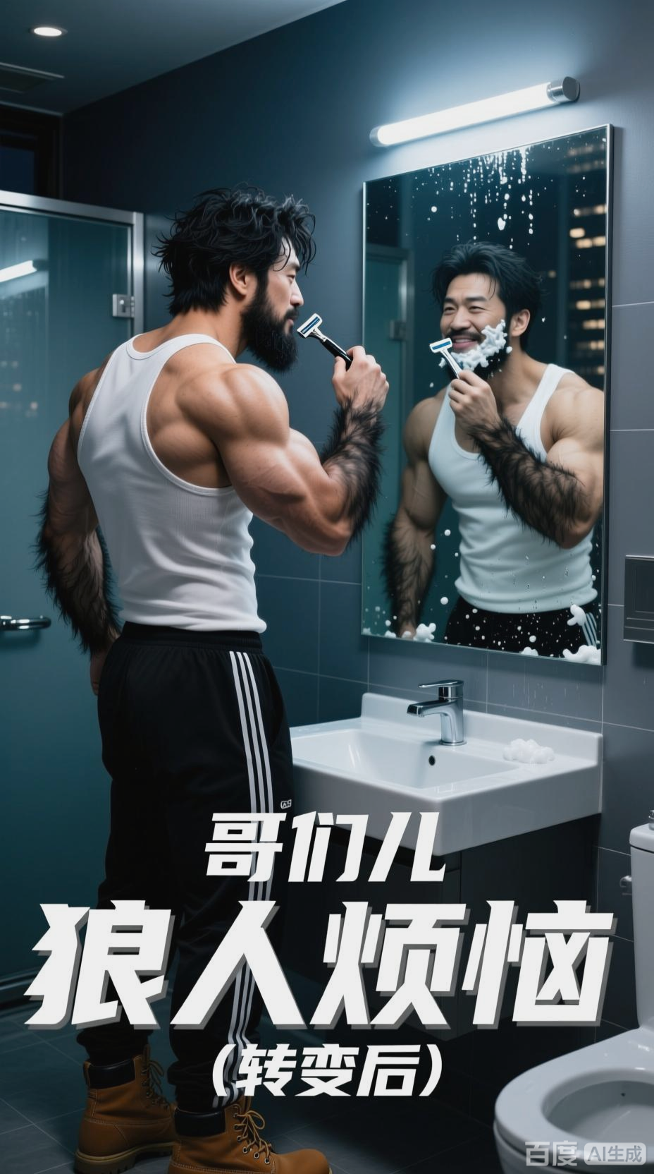 狼人抓伤,变身肌肉男