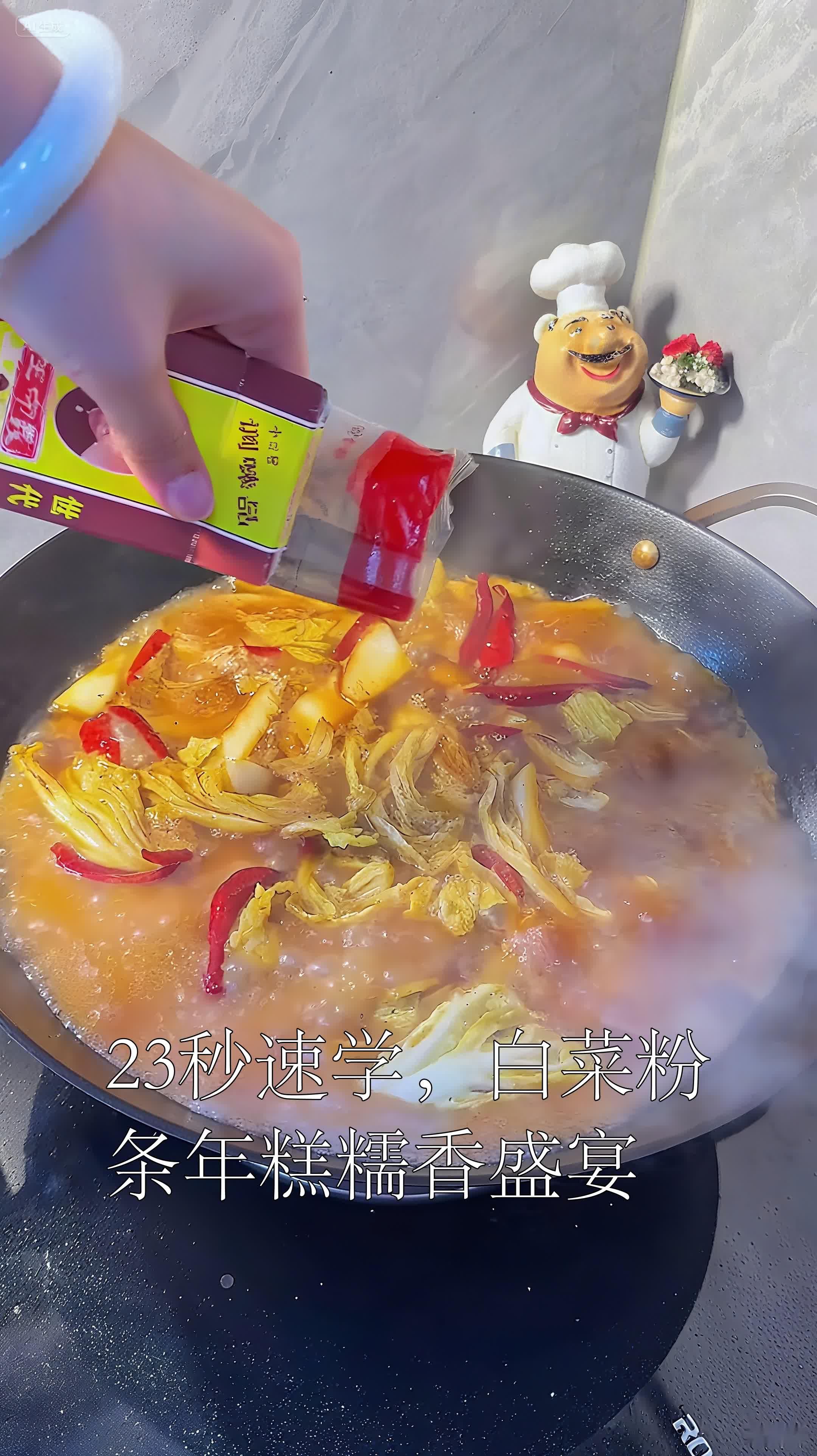 23秒速学,白菜粉条年糕糯香盛宴