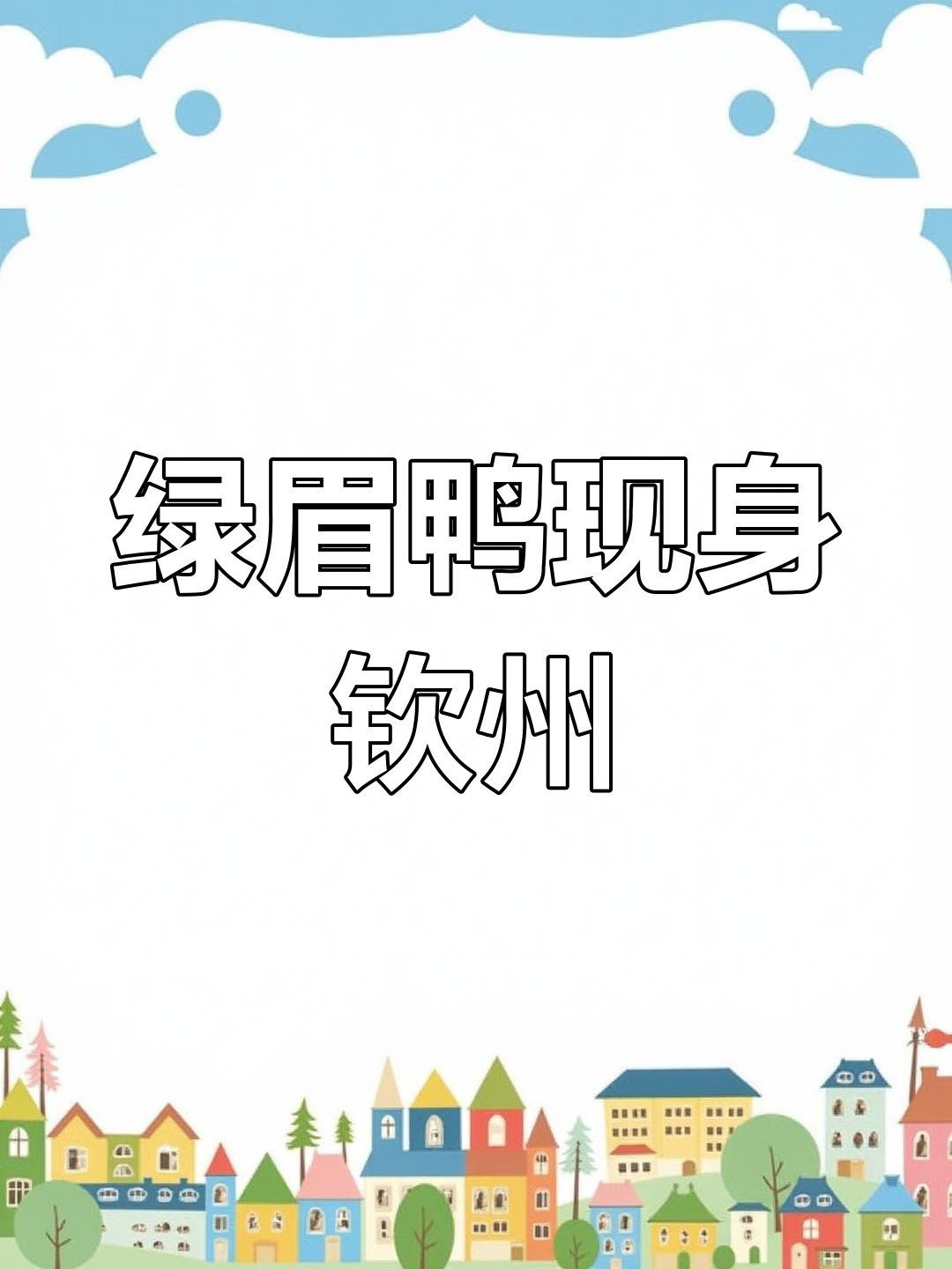 广西钦州首次记录!罕见绿眉鸭现身,人与自然和谐共处