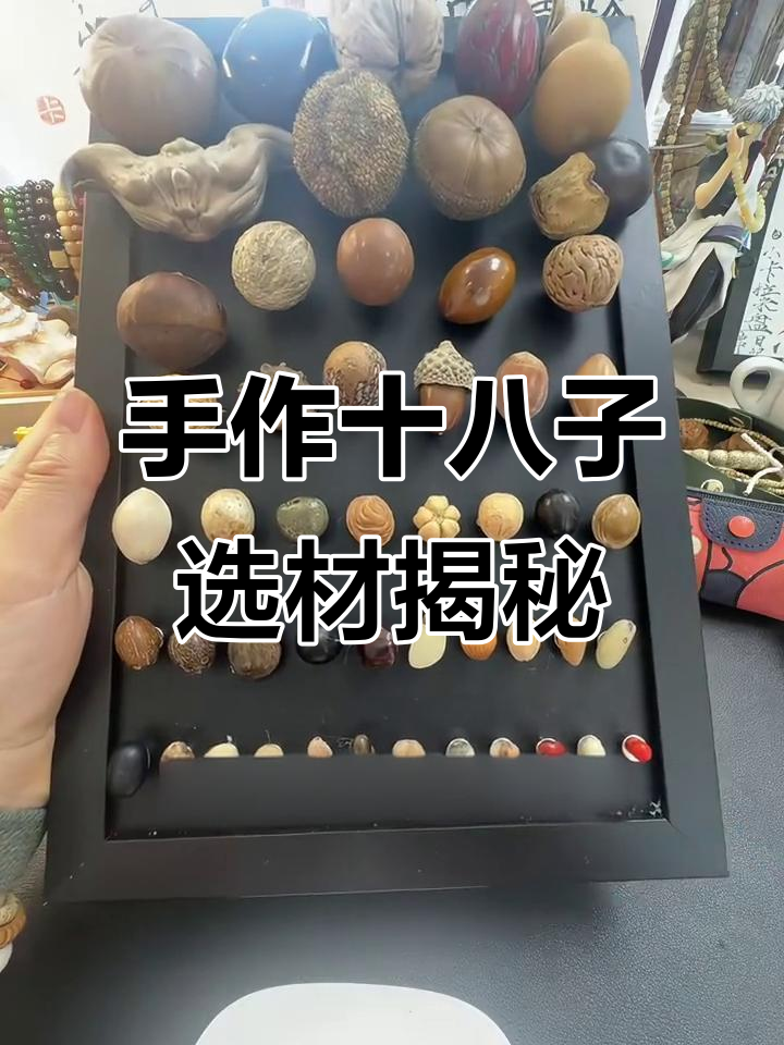 十八子手串制作大揭秘,不同植物种子如何挑选与打孔