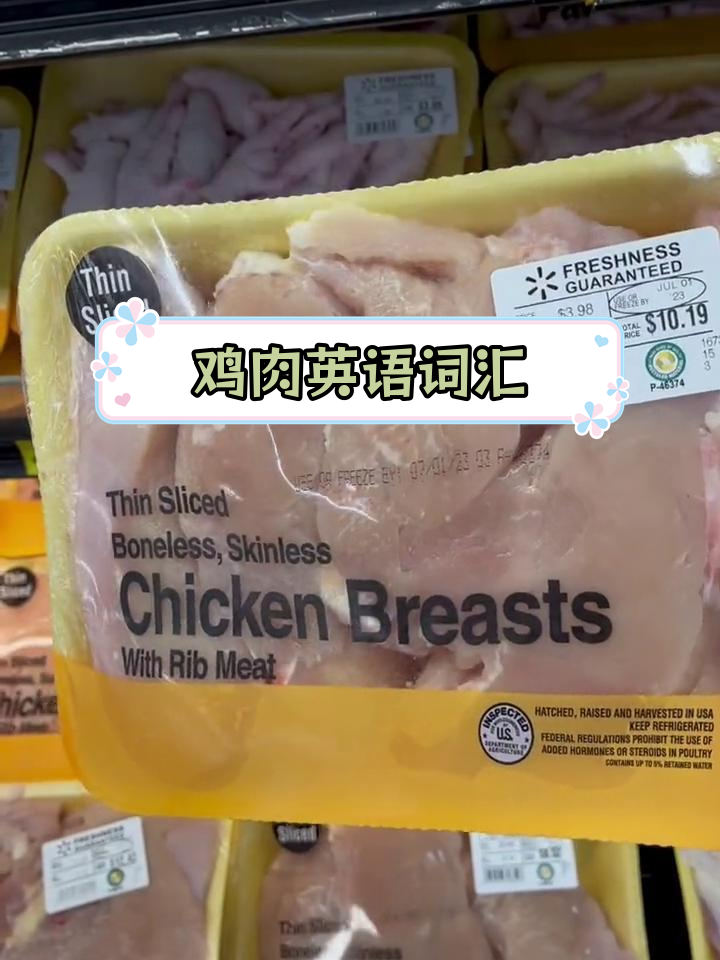 各种鸡肉英语怎么说?