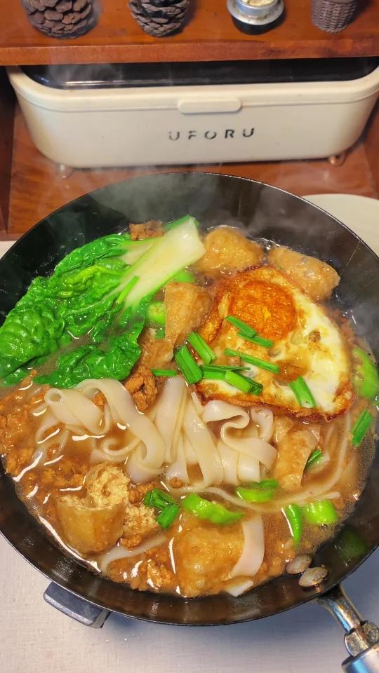 肉沫荷包蛋汤粉|汤鲜味美暖心又暖胃