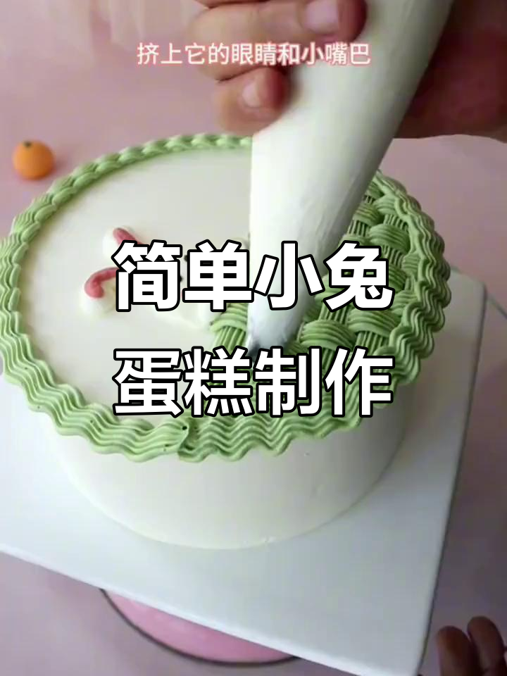 小兔子立体蛋糕DIY，轻松做出可爱小飞机造型