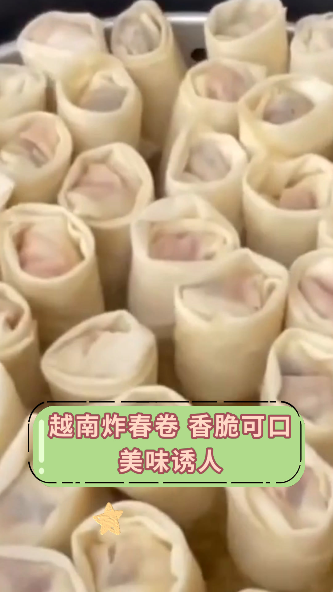 越南炸春卷 香脆可口美味诱人