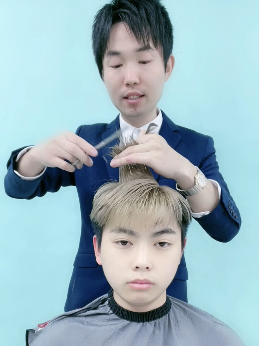 三七分男生发型这样剪 真帅