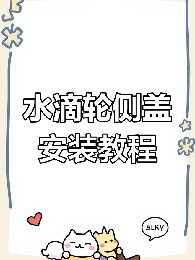 泰格水滴轮侧盖拆装全流程,轻松操作步骤解析