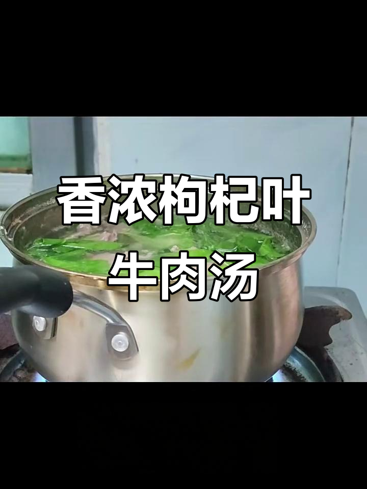 枸杞叶牛肉汤,香气扑鼻让人无法抗拒