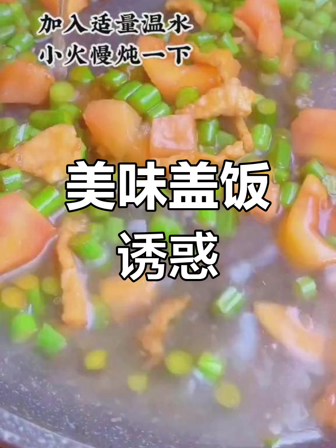 蒜苔肉丝盖饭,回味无穷,一盘根本停不下来!