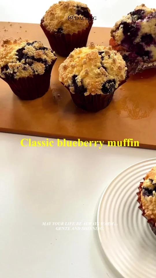 经典爆浆蓝莓玛芬～湿润感UP!酸甜口感