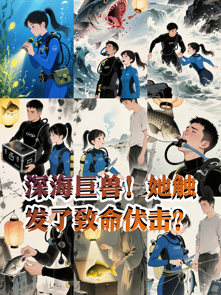 深海探险触碰禁忌，她遭遇超巨型灯笼鱼致命伏击！