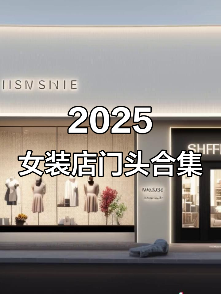 2025女装店门头设计大赏,轻奢风格全解析