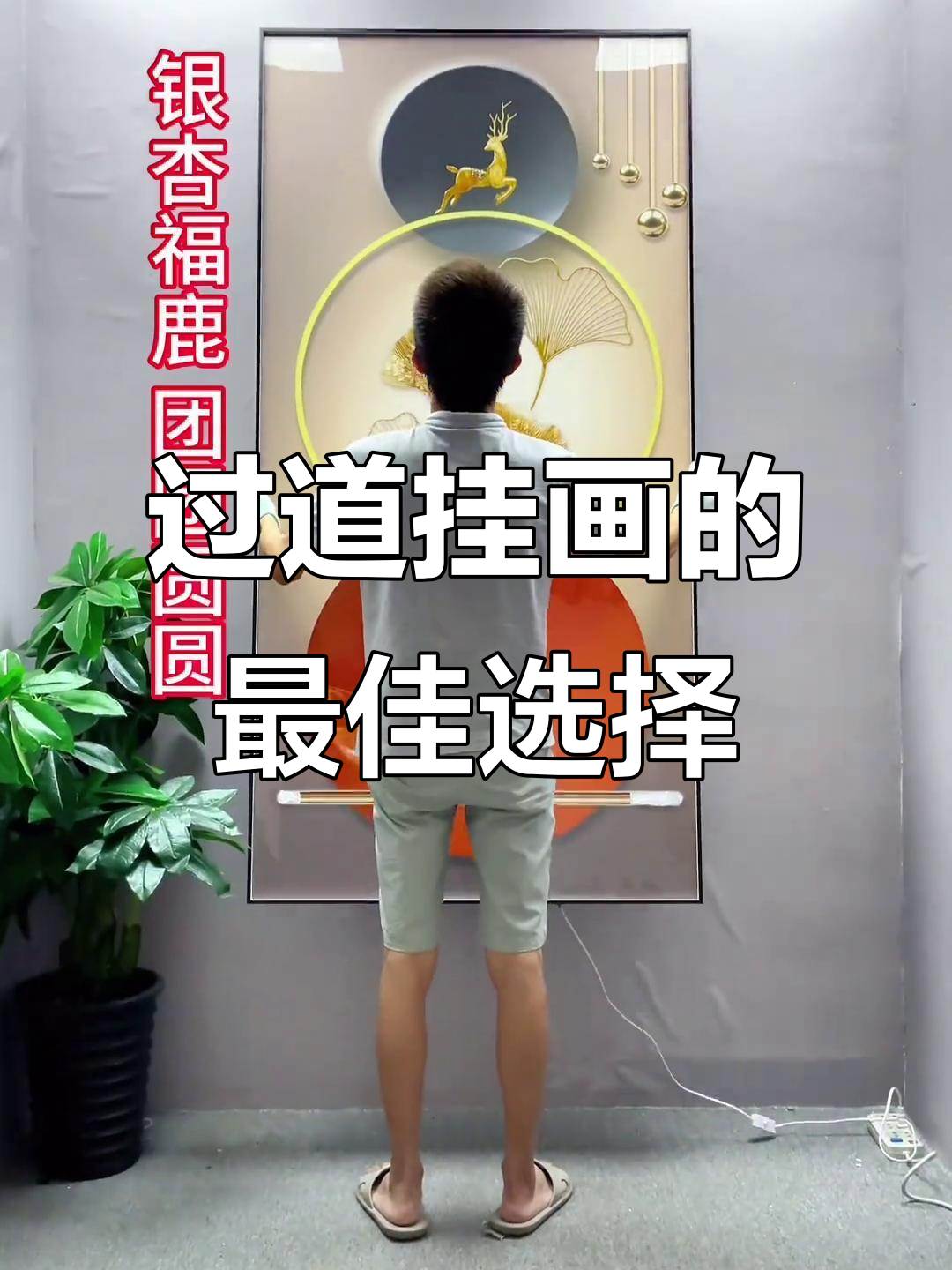 玄关装饰画搭配指南，荷花酒鱼与双鱼纳福的完美结合