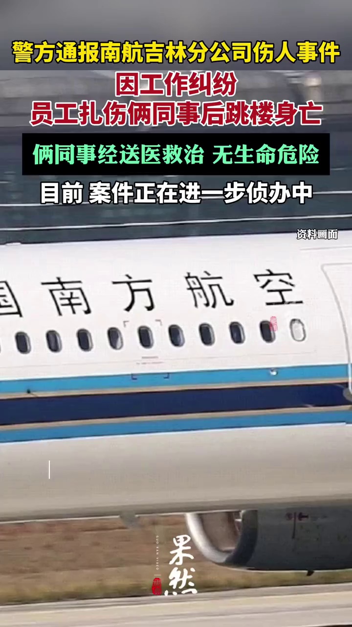 警方通报南航吉林分公司伤人事件(央视新闻)