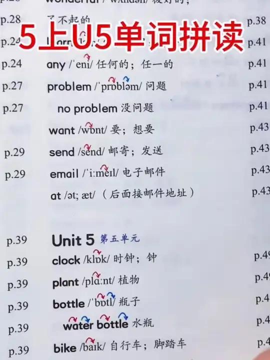 人教版5上英语第5单元单词拼读教学 单词一定要学会拼读,用发音来读写单词