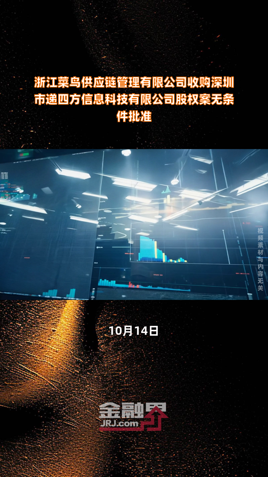 浙江菜鸟供应链管理有限公司收购深圳市递四方信息科技有限公司股权案无条件批准|快报