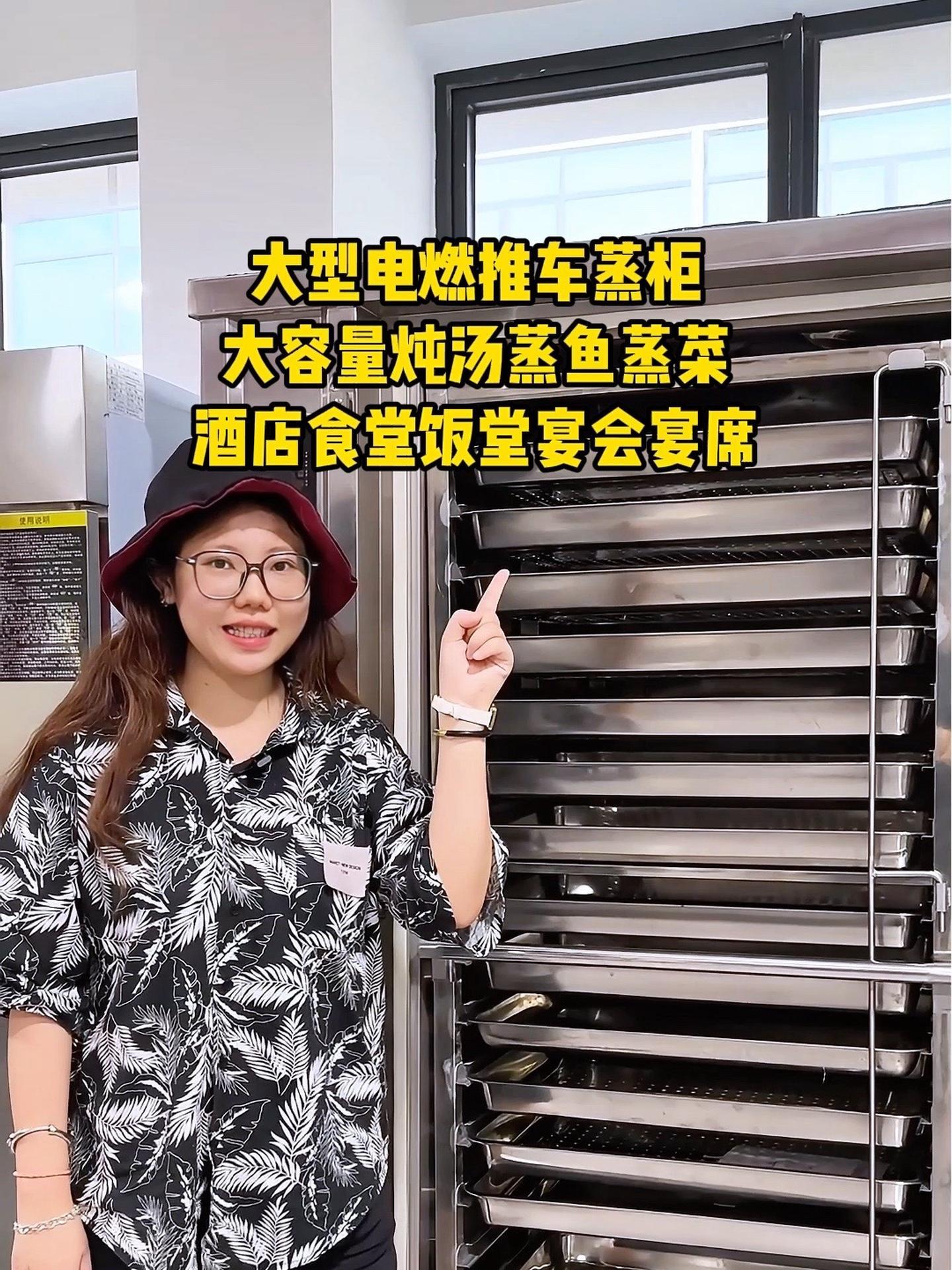 大型电燃推车蒸柜大容量炖汤蒸鱼蒸菜酒店食堂饭堂宴会宴席 商用厨房设备 商用厨具 蒸柜 餐饮