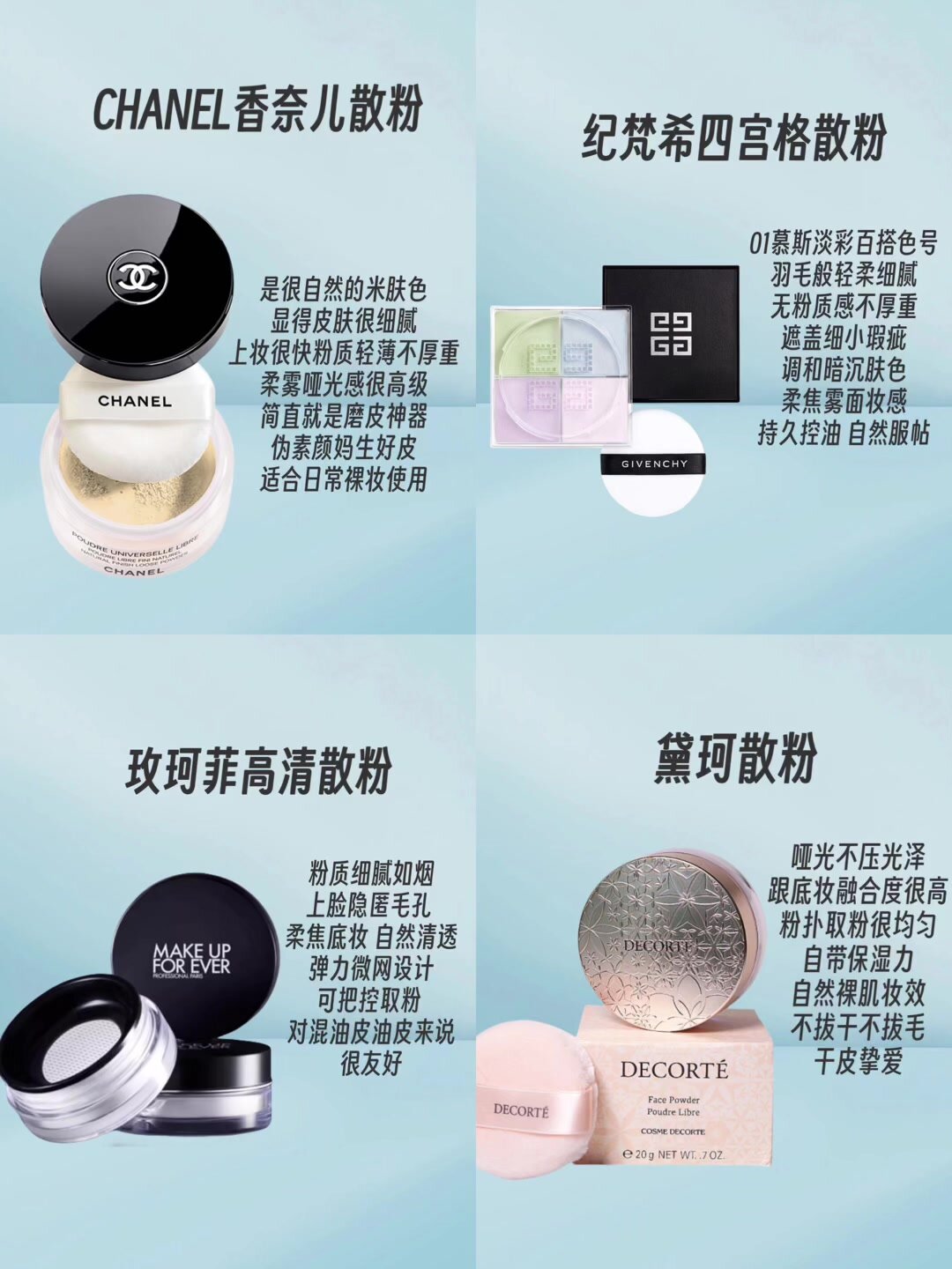 值得入手的大牌定妆散粉!踩雷无数总结