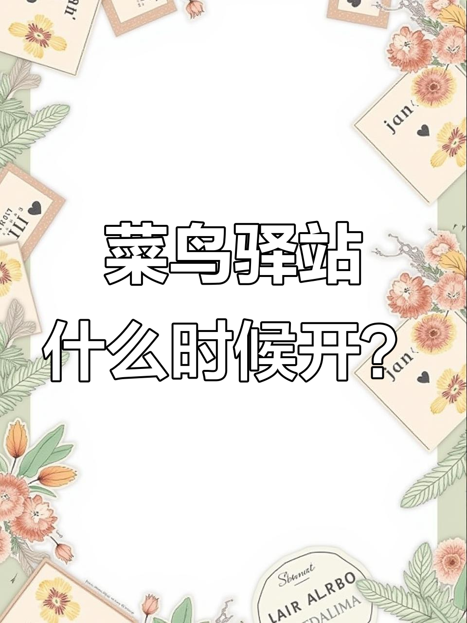 菜鸟驿站开门时间揭秘,天津外国语大学学弟学妹必看!
