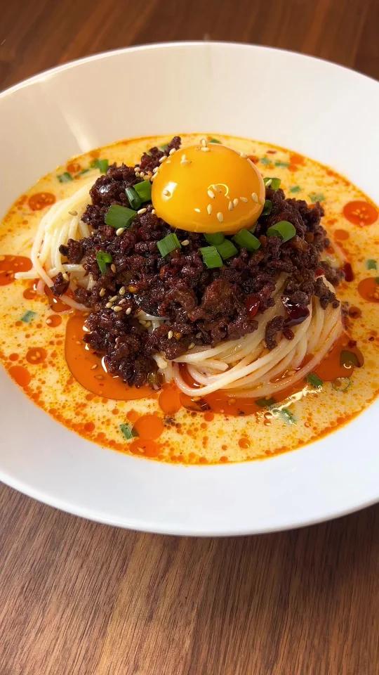 日式豆乳担担面汤汁浓郁 巨巨巨好吃