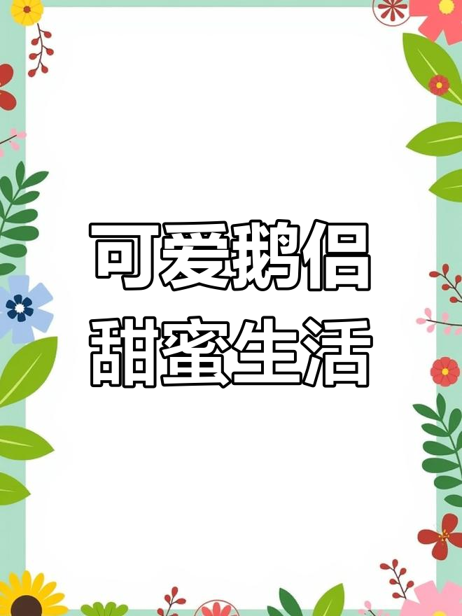 宠物鹅情侣的甜蜜日常,萌宠互动超有爱