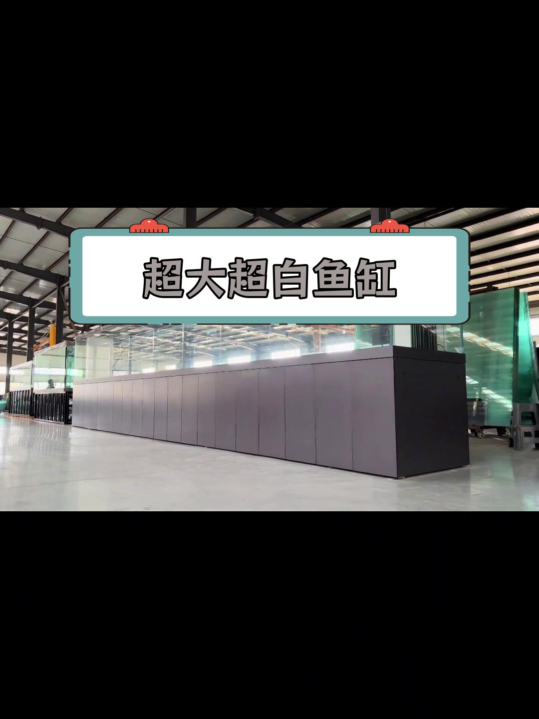 世界最大玻璃鱼缸完工,承载16吨水