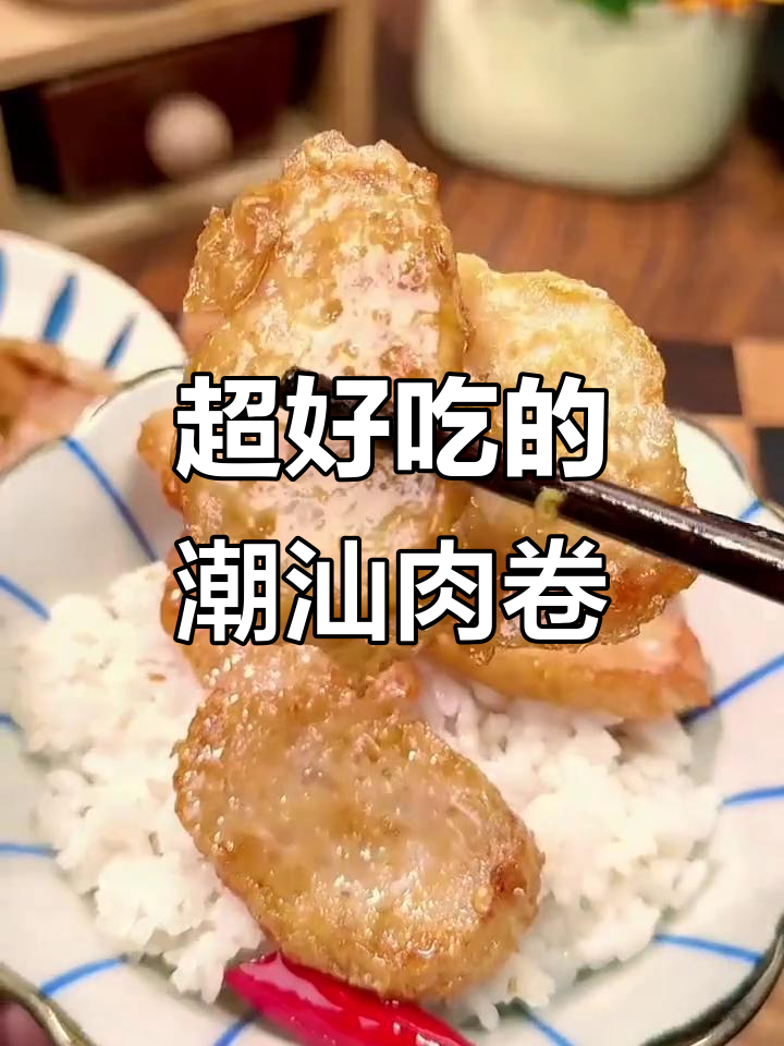 潮汕特产广章猪肉卷,外酥内嫩超香!炒炸都好吃