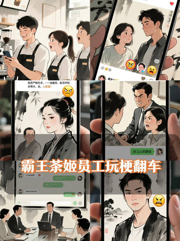 惨了，霸王茶姬手打奶茶员工又来了两个幼稚又搞笑的回复