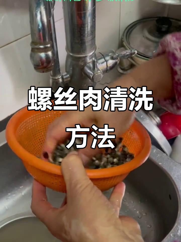 螺丝肉清洗技巧大揭秘,轻松去除脏物