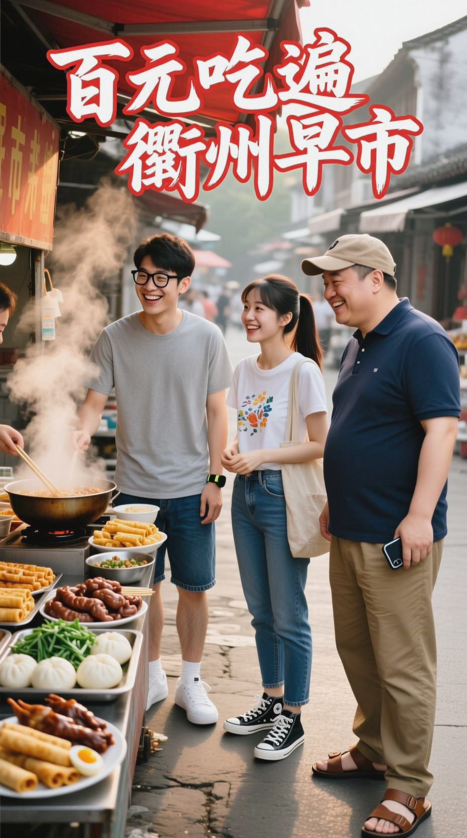 衢州早市,百元尝遍特色小吃