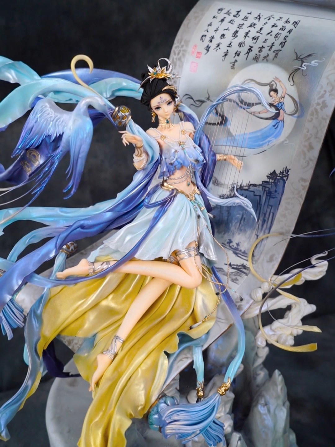 古风翻糖人偶作品,可以吃的翻糖手办