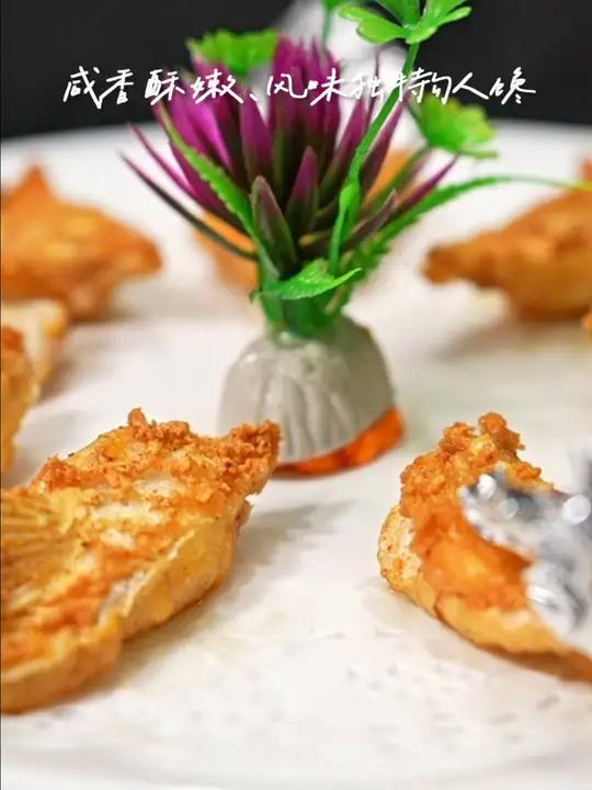 椒盐鱼腩鳍咸香酥嫩,风味独特勾人馋