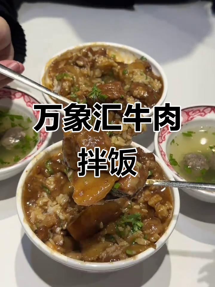 临沂万象汇必试牛肉拌饭,大颗牛肉超满足
