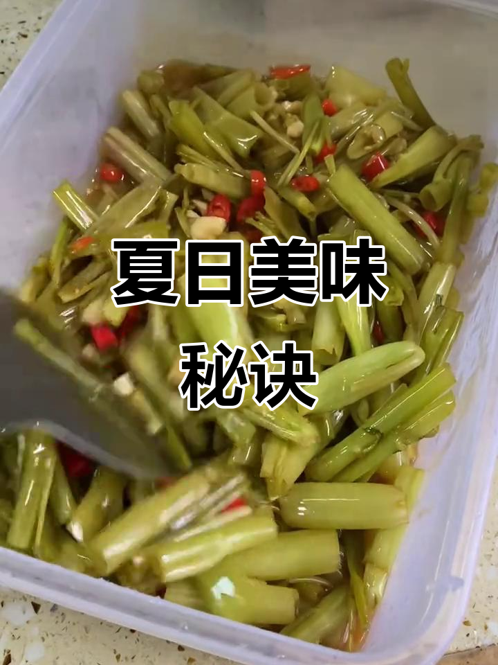 夏天必备空心菜梗,酸爽开胃,做法超简单!