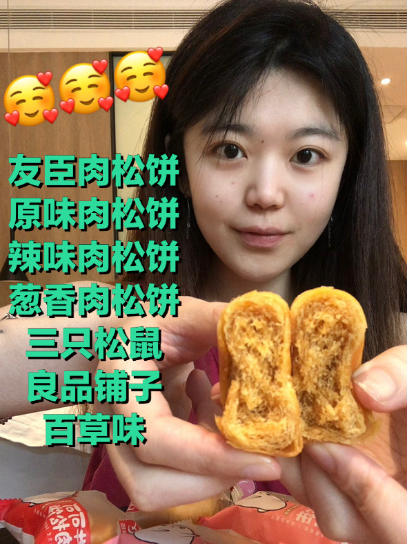 优雅品鉴6款肉松饼!