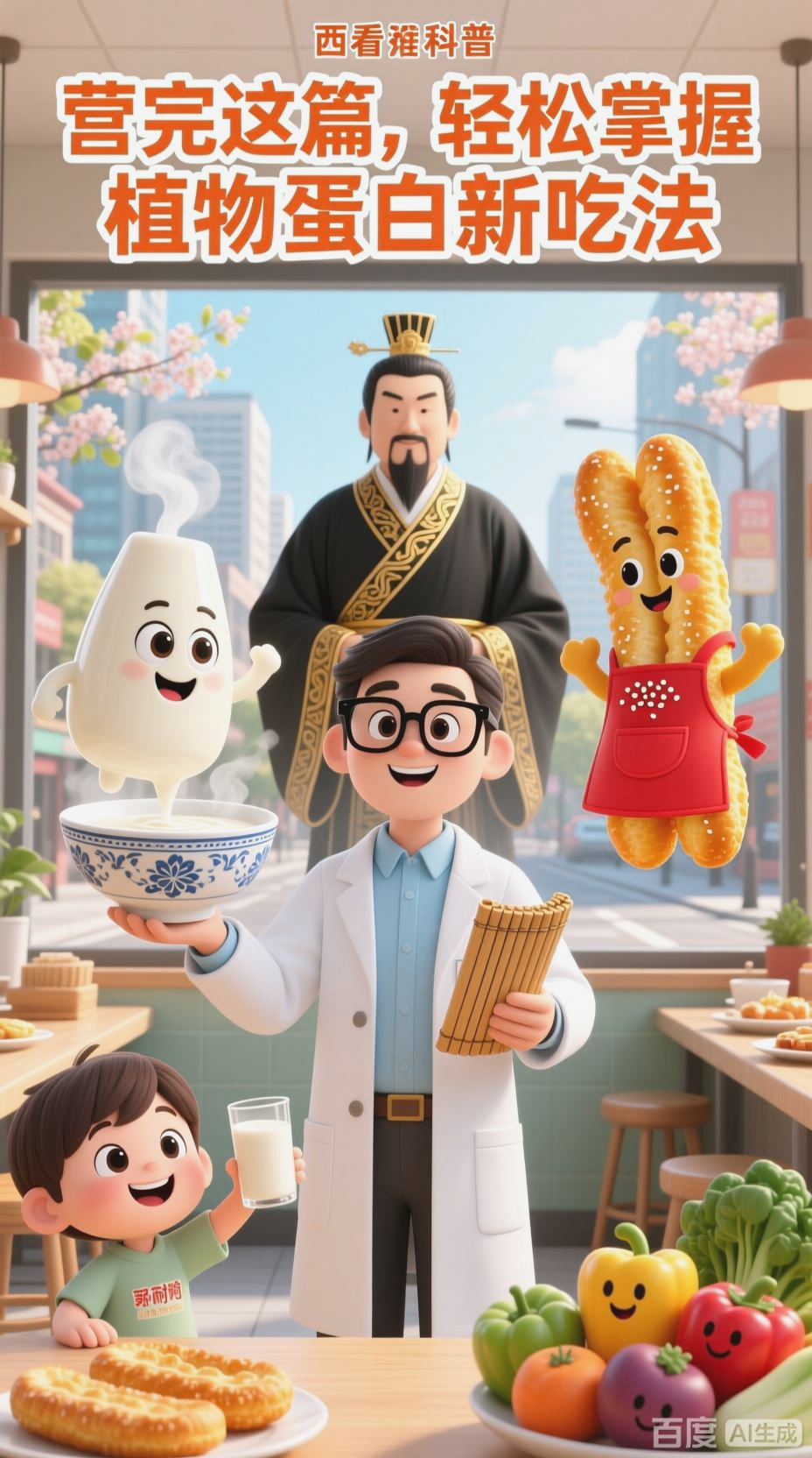 豆浆油条，植物蛋白新搭配