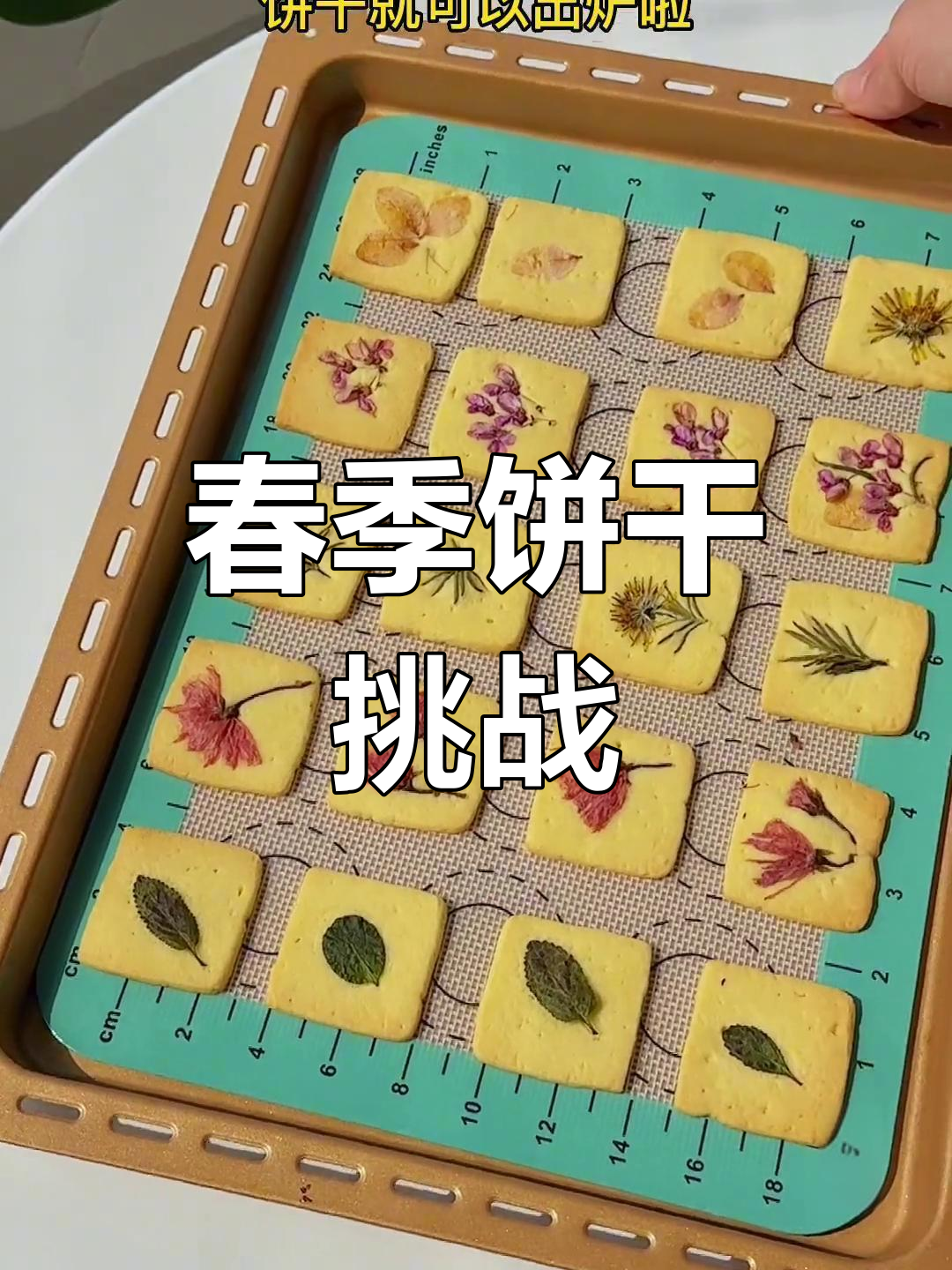 春日饼干,免模具轻松做,烘焙新手也能做出美味曲奇!