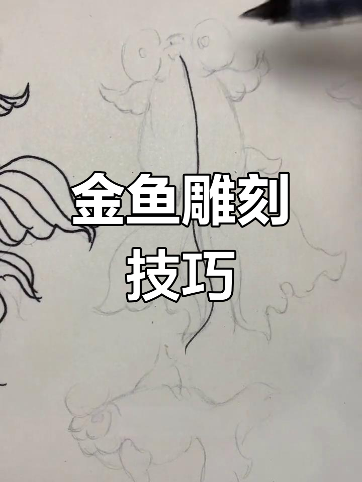 手工雕刻金鱼形态教程