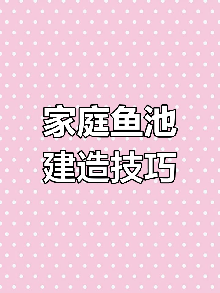 室内鱼池建设全攻略,打造你的私家水族世界